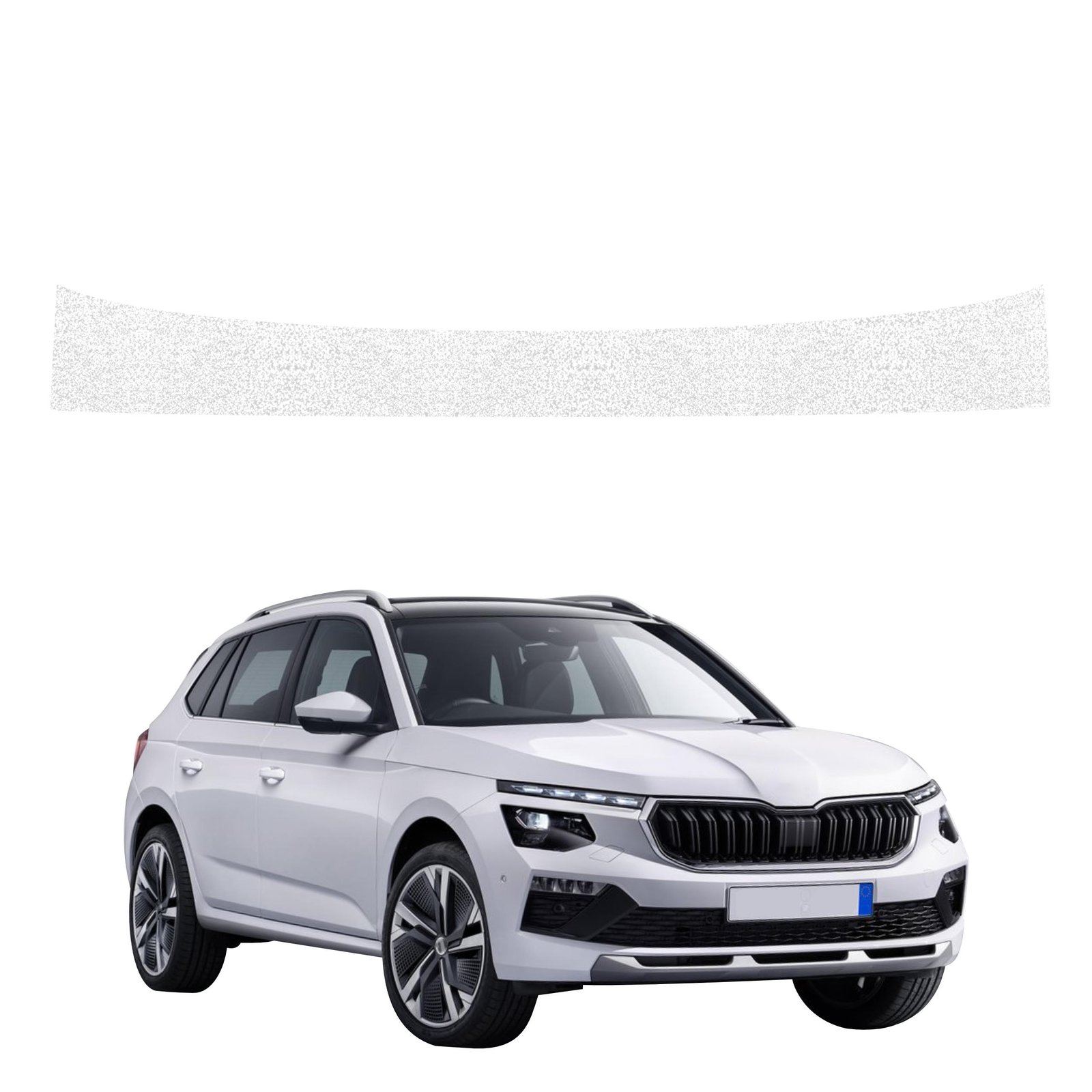 Balta techninė apsauginė danga bagažinės slenksčiui Skoda Kamiq (2019-2025) GRIZZ HeavyDuty White