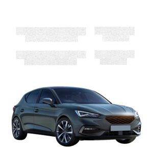Komplektas 4w1 Balta techninė apsauginė danga slenksčiams Seat Leon (2024-2026) GRIZZ HeavyDuty White