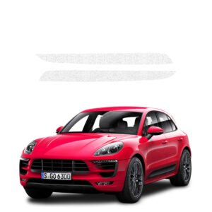 Komplektas 2w1 Balta techninė apsauginė danga slenksčiams Porsche Macan GTS (2021-2024) GRIZZ HeavyDuty White