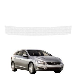 Balta techninė apsauginė danga bagažinės slenksčiui Volvo V60 universalas (2011-2018) GRIZZ HeavyDuty White