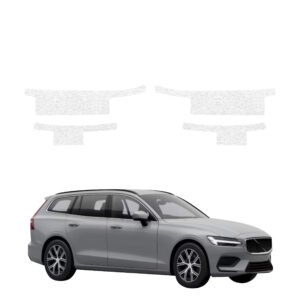 Komplektas 4w1 Balta techninė apsauginė danga slenksčiams Volvo V60 (2026) GRIZZ HeavyDuty White
