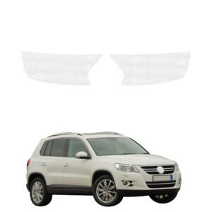 Balta techninė apsauginė danga bagažinės slenksčiui Volkswagen Tiguan 5D (2007-2011) GRIZZ HeavyDuty White