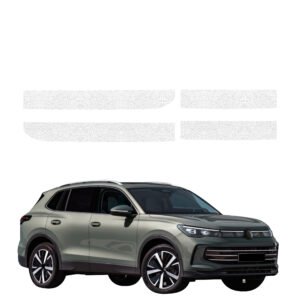 Komplektas 4w1 Balta techninė apsauginė danga slenksčiams be apsauginių uždengimų Volkswagen Tiguan 3 (2024-2026) GRIZZ HeavyDuty White