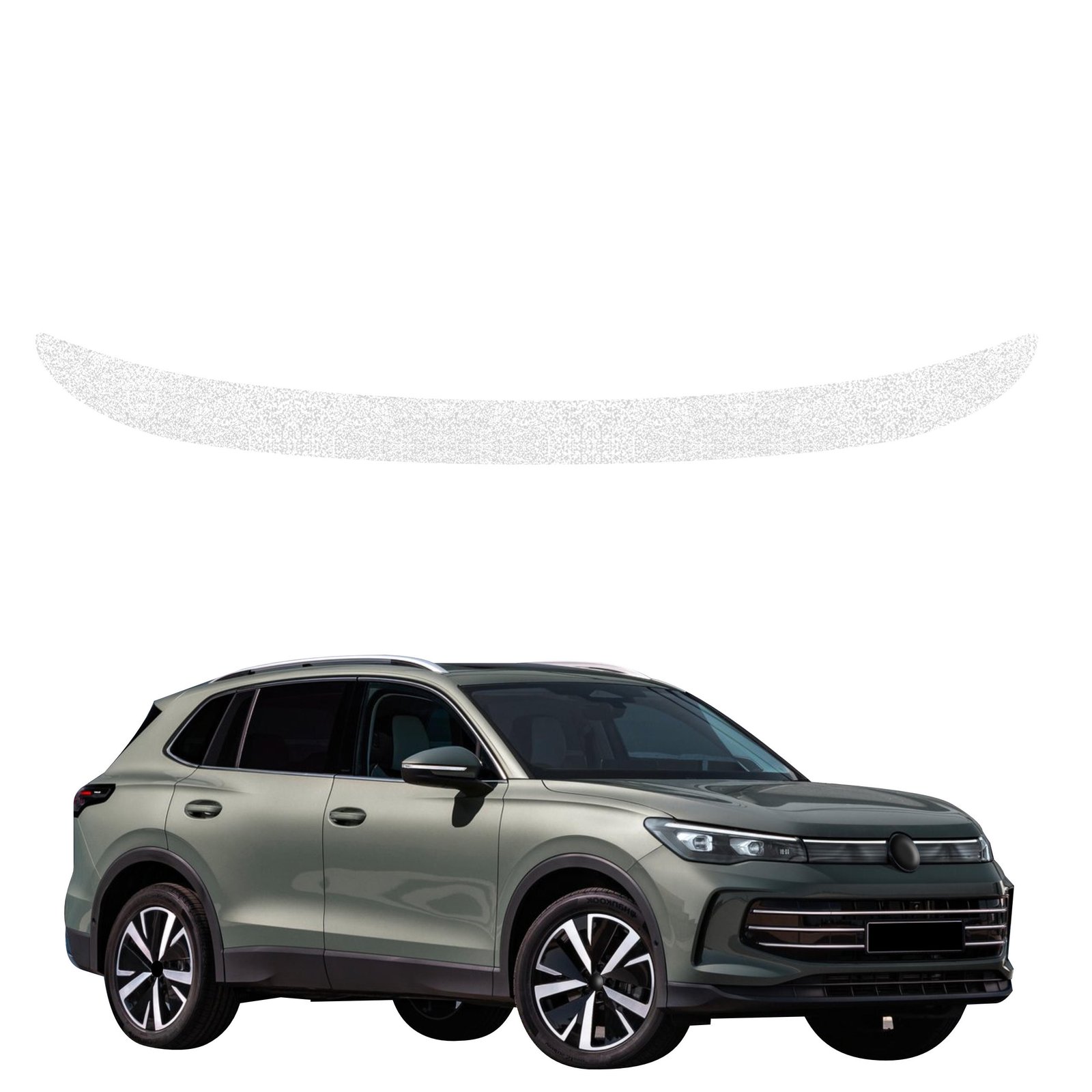 Balta techninė apsauginė danga bagažinės slenksčiui Volkswagen Tiguan 3 (2024-2026) GRIZZ HeavyDuty White