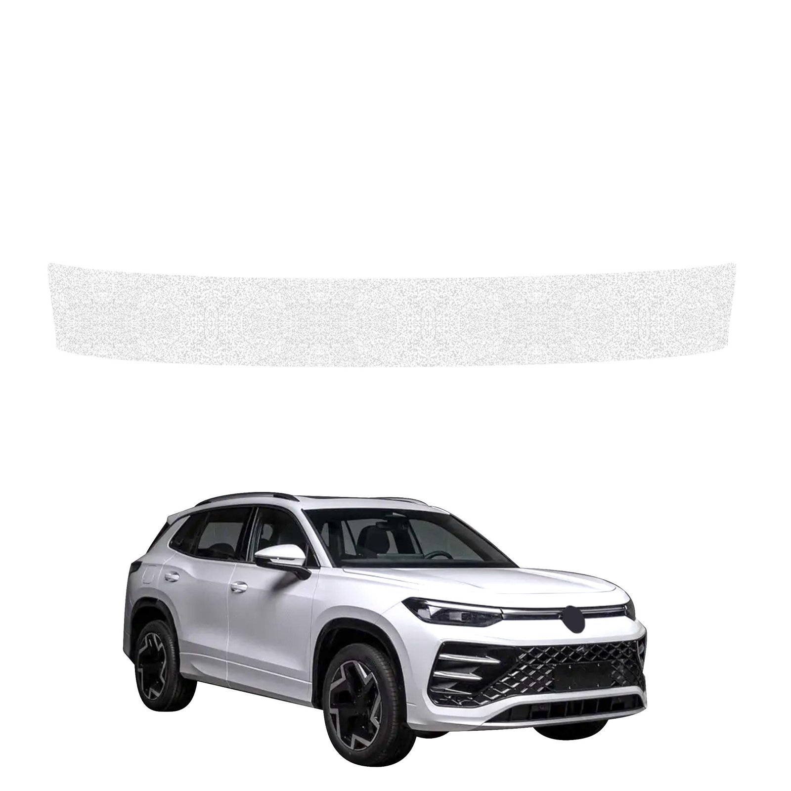 Balta techninė apsauginė danga bagažinės slenksčiui Volkswagen Tayron (2025-2026) GRIZZ HeavyDuty White