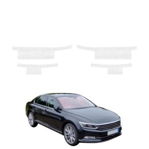 Komplektas 4w1 Balta techninė apsauginė danga slenksčiams Volkswagen Passat B8 Sedan (2014-2022) GRIZZ HeavyDuty White