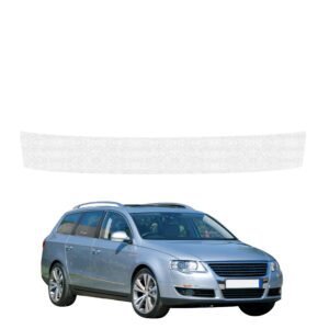 Balta techninė apsauginė danga bagažinės slenksčiui Volkswagen Passat B6 Variant (2005-2010) GRIZZ HeavyDuty White