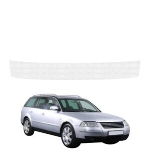 Balta techninė apsauginė danga bagažinės slenksčiui Volkswagen Passat B5 Variant Facelifting (2000-2005) GRIZZ HeavyDuty White