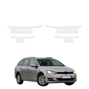 Komplektas 4w1 Balta techninė apsauginė danga slenksčiams Volkswagen Golf 7 Variant (2013-2020) GRIZZ HeavyDuty White