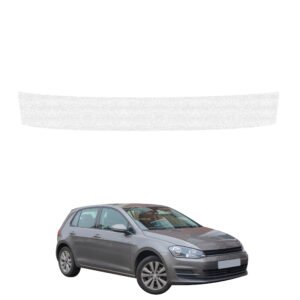 Balta techninė apsauginė danga bagažinės slenksčiui Volkswagen Golf 7 hečbekas 5D (2012-2020) GRIZZ HeavyDuty White