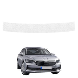 Balta techninė apsauginė danga bagažinės slenksčiui Skoda Superb 4 Liftback (2024-2026) GRIZZ HeavyDuty White