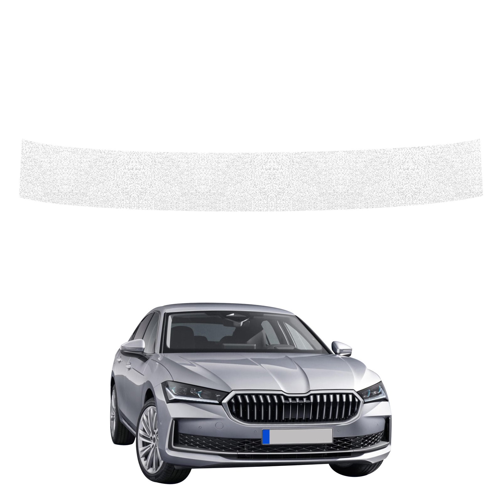 Balta techninė apsauginė danga bagažinės slenksčiui Skoda Superb 4 Liftback (2024-2026) GRIZZ HeavyDuty White