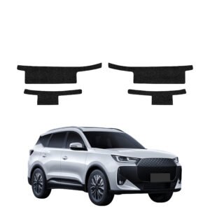 Komplektas 4w1 Juoda techninė apsauginė danga slenksčiams Chery Tiggo 7 (2025-2026) GRIZZ HeavyDuty Black