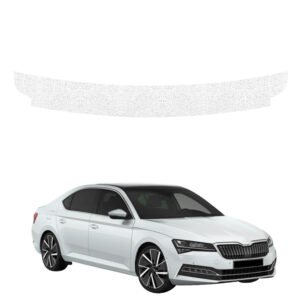 Balta techninė apsauginė danga bagažinės slenksčiui Skoda Superb 3 Liftback (2019-2023) GRIZZ HeavyDuty White