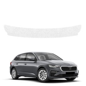 Balta techninė apsauginė danga bagažinės slenksčiui Skoda Scala (2023-2026) GRIZZ HeavyDuty White