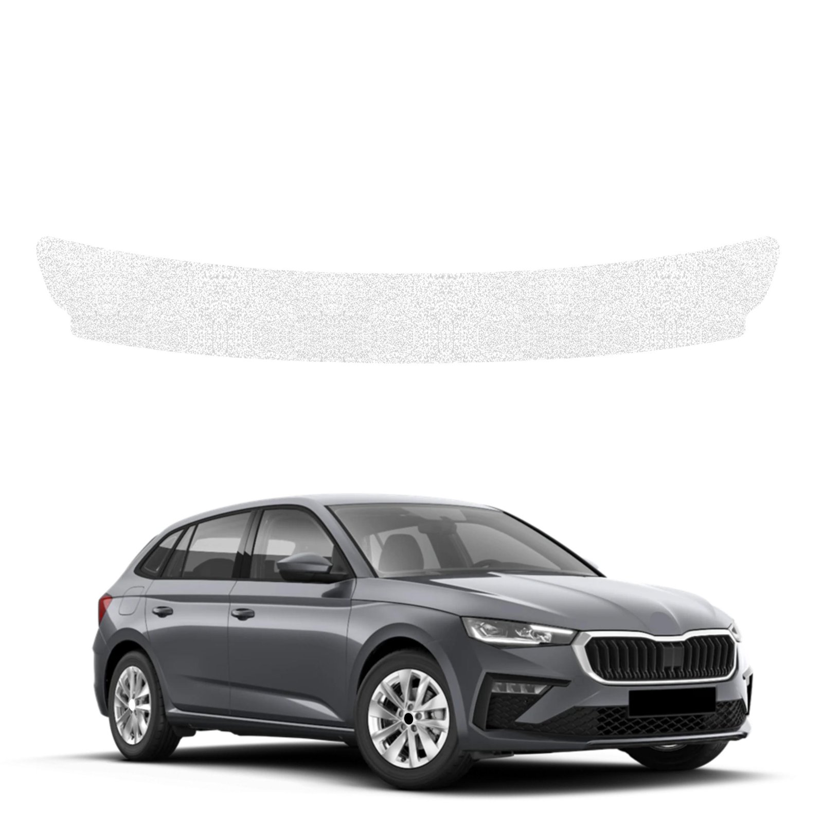 Balta techninė apsauginė danga bagažinės slenksčiui Skoda Scala (2023-2026) GRIZZ HeavyDuty White