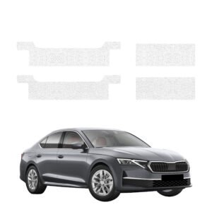 Komplektas 4w1 Balta techninė apsauginė danga slenksčiams Skoda Octavia 4 hečbekas Facelifting (2024-2026) GRIZZ HeavyDuty White