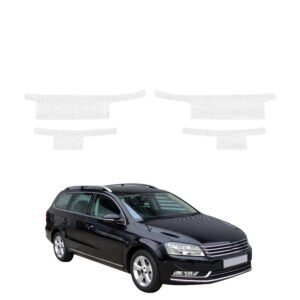 Komplektas 4w1 Balta techninė apsauginė danga slenksčiams Volkswagen Passat B7 Variant (2010-2014) GRIZZ HeavyDuty White