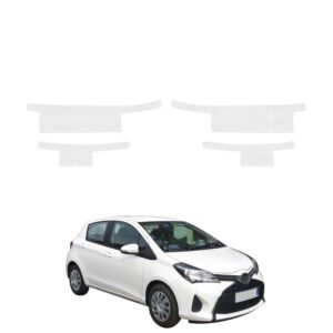 Komplektas 4w1 Balta techninė apsauginė danga slenksčiams Toyota Yaris (2011-2016) GRIZZ HeavyDuty White