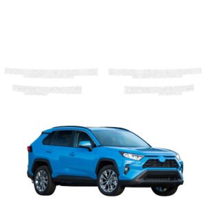 Komplektas 4w1 Balta techninė apsauginė danga slenksčiams Toyota RAV4 HEV (2021-2026) GRIZZ HeavyDuty White