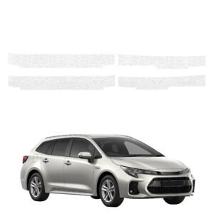 Komplektas 4w1 Balta techninė apsauginė danga slenksčiams Toyota Corolla universalas Facelift (2022-2026) GRIZZ HeavyDuty White