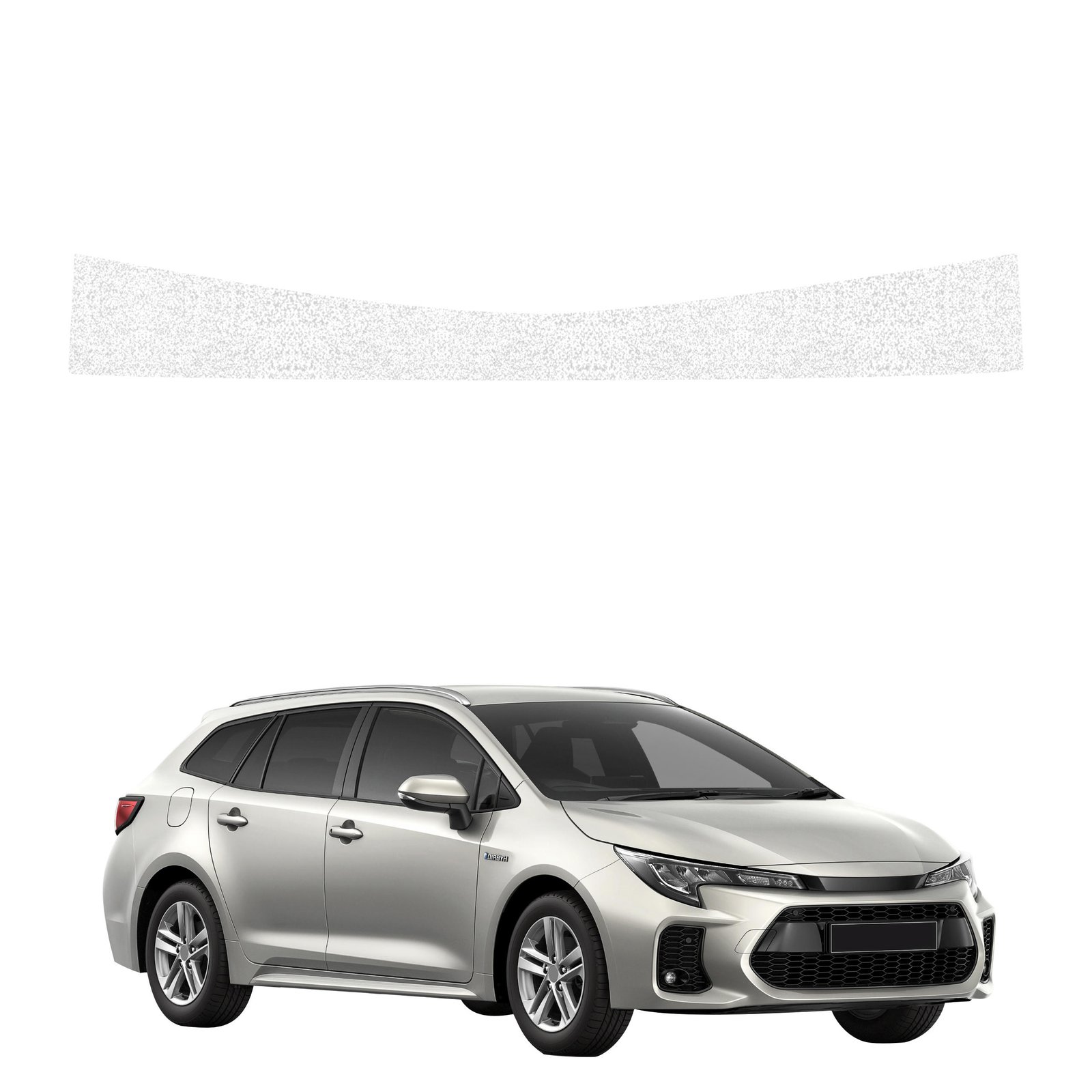 Balta techninė apsauginė danga bagažinės slenksčiui Toyota Corolla universalas Facelift (2022-2026) GRIZZ HeavyDuty White