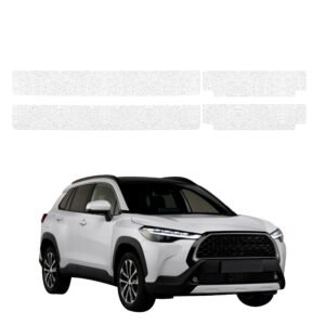 Komplektas 4w1 Balta techninė apsauginė danga slenksčiams Toyota Corolla Cross (2022-2026) GRIZZ HeavyDuty White