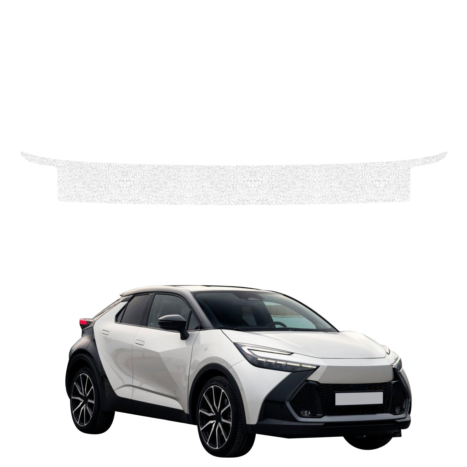 Balta techninė apsauginė danga bagažinės slenksčiui Toyota C-HR (2023-2026) GRIZZ HeavyDuty White
