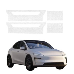 Komplektas 4w1 Balta techninė apsauginė danga slenksčiams Tesla Model Y Juniper (2024-2025) GRIZZ HeavyDuty White