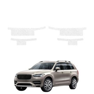 Komplektas 4w1 Balta techninė apsauginė danga slenksčiams Volvo XC90 (2015-2020) GRIZZ HeavyDuty White
