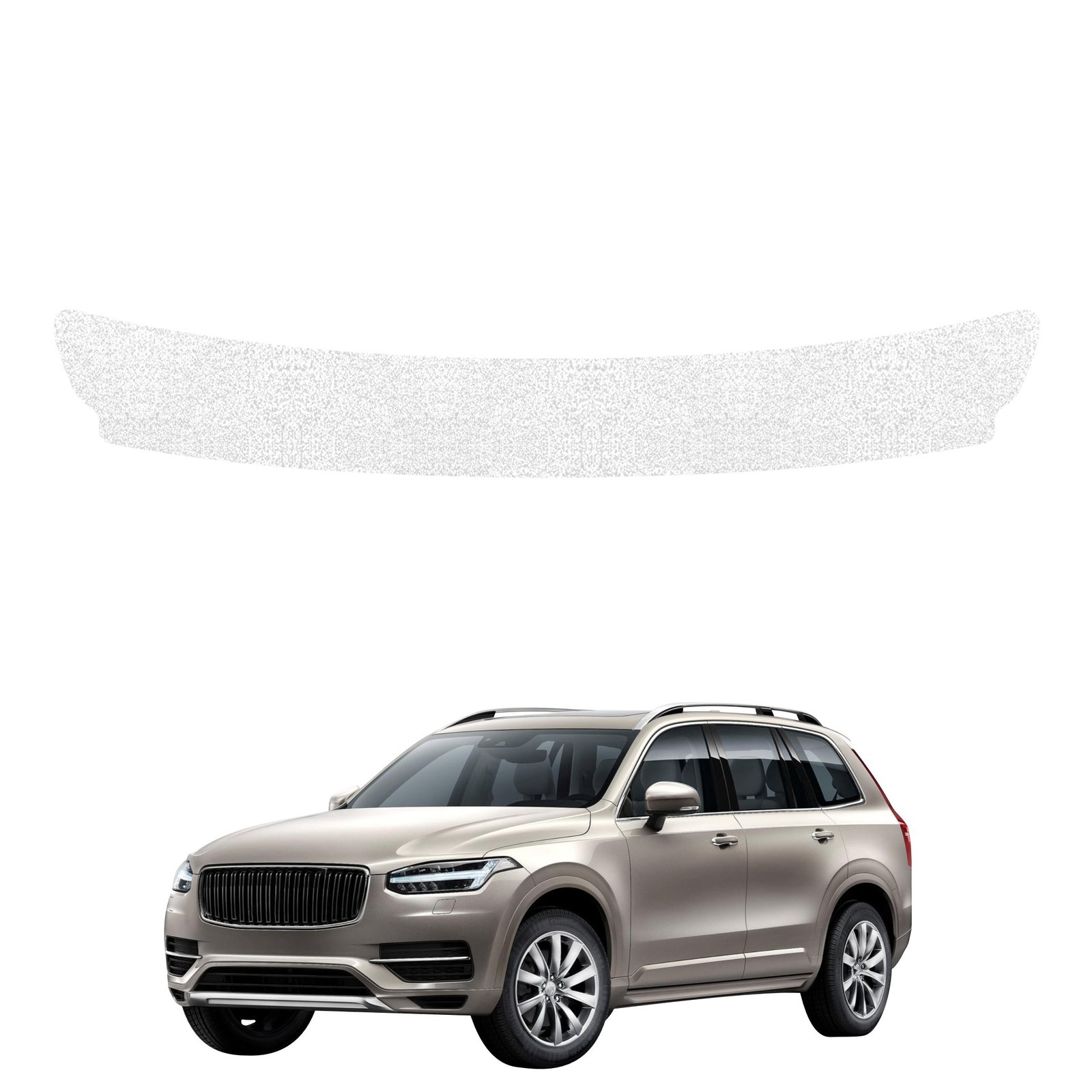 Balta techninė apsauginė danga bagažinės slenksčiui Volvo XC90 (2015-2020) GRIZZ HeavyDuty White
