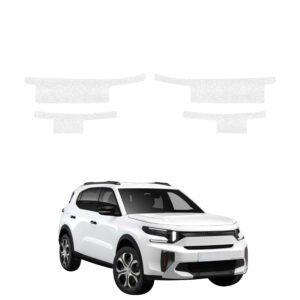 Komplektas 4w1 Balta techninė apsauginė danga slenksčiams Citroen C3 Aircross (2025-2026) GRIZZ HeavyDuty White