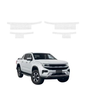 Komplektas 4w1 Balta techninė apsauginė danga slenksčiams Volkswagen Amarok (2023-2026) GRIZZ HeavyDuty White