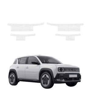 Komplektas 4w1 Balta techninė apsauginė danga slenksčiams Renault R4 (2025-2026) GRIZZ HeavyDuty White