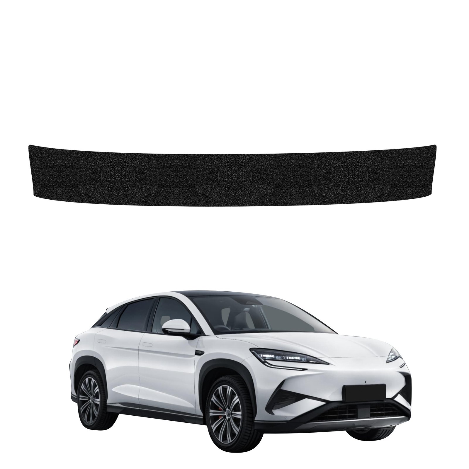 Juoda techninė apsauginė danga bagažinės slenksčiui BYD Sealion 7 (2025-2026) GRIZZ HeavyDuty Black
