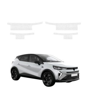 Komplektas 4w1 Balta techninė apsauginė danga slenksčiams Renault Captur (2024-2026) GRIZZ HeavyDuty White
