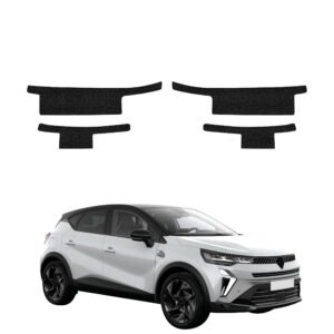 Komplektas 4w1 Juoda techninė apsauginė danga slenksčiams Renault Captur (2024-2026) GRIZZ HeavyDuty Black