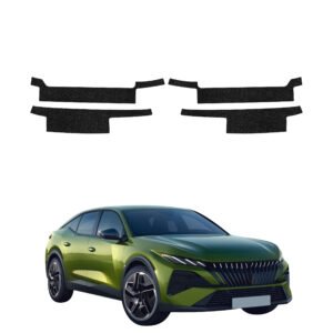 Komplektas 4w1 Juoda techninė apsauginė danga slenksčiams Peugeot 408 GT (2026) GRIZZ HeavyDuty Black
