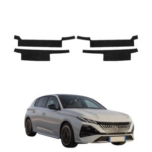 Komplektas 4w1 Juoda techninė apsauginė danga slenksčiams Peugeot 308 GT hečbekas (2026) GRIZZ HeavyDuty Black