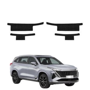 Komplektas 4w1 Juoda techninė apsauginė danga slenksčiams MG S9 (2026) GRIZZ HeavyDuty Black