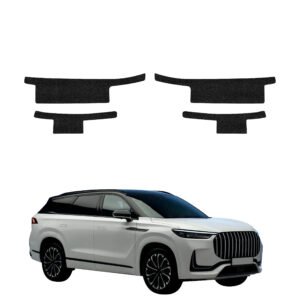 Komplektas 4w1 Juoda techninė apsauginė danga slenksčiams Jaecoo 8 (2025-2026) GRIZZ HeavyDuty Black