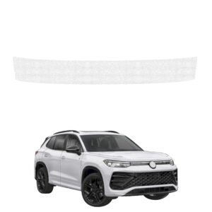 Balta techninė apsauginė danga bagažinės slenksčiui Volkswagen Tiguan (2023-2026) GRIZZ HeavyDuty White