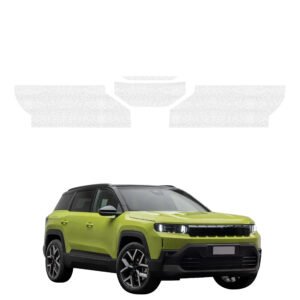 Komplektas 4w1 Balta techninė apsauginė danga bagažinės slenksčiui Jeep Compass (2025-2026) GRIZZ HeavyDuty White