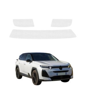 Komplektas 3w1 Bespalvė techninė apsauginė danga bagažinės slenksčiui Citroen C5 Aircross (2025-2026) GRIZZ HeavyDuty Clear
