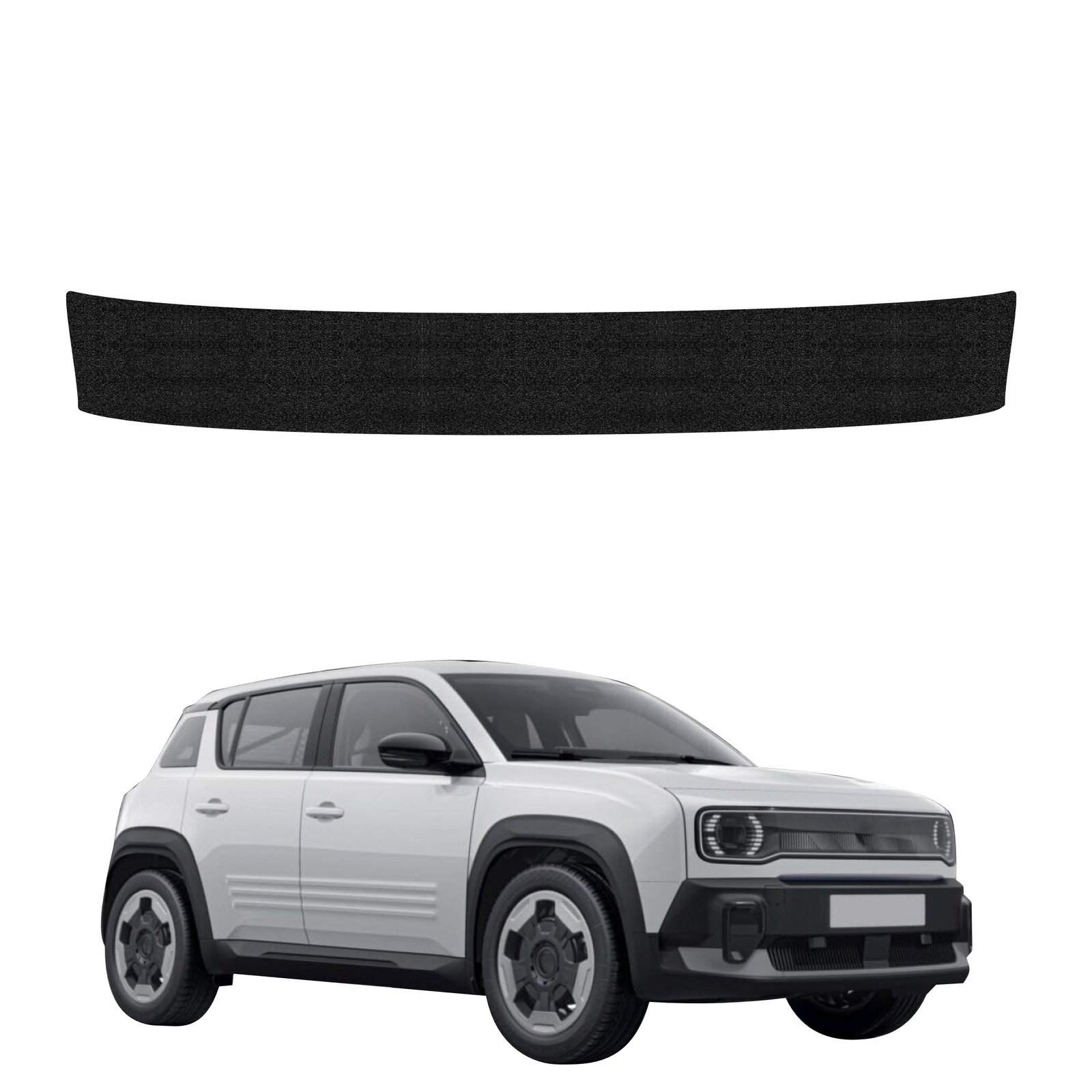 Juoda techninė apsauginė danga bagažinės slenksčiui Renault R4 (2025-2026) GRIZZ HeavyDuty Black