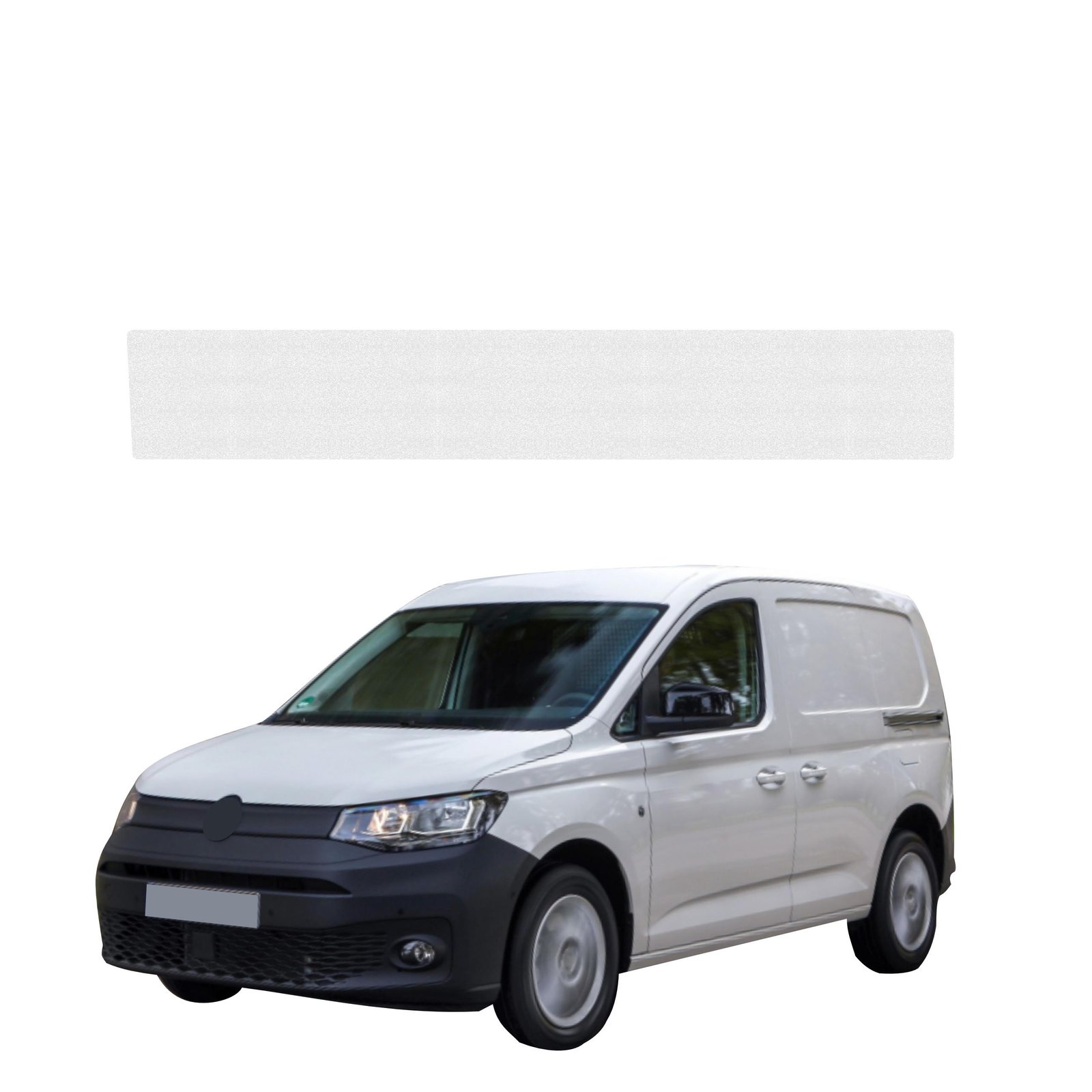 Bespalvė techninė apsauginė danga dešiniajam krovininių durų slenksčiui Volkswagen Caddy Cargo (2020-2026) GRIZZ HeavyDuty Clear