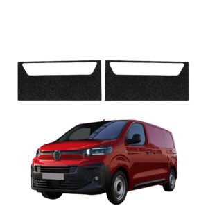 Komplektas 2w1 Juoda techninė apsauginė danga priekiniams slenksčiams Citroen Jumpy (2024-2026) GRIZZ HeavyDuty Black