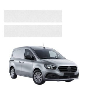 Komplektas 2w1 Bespalvė techninė apsauginė danga priekiniams slenksčiams Mercedes-Benz Citan (2021-2026) GRIZZ HeavyDuty Clear