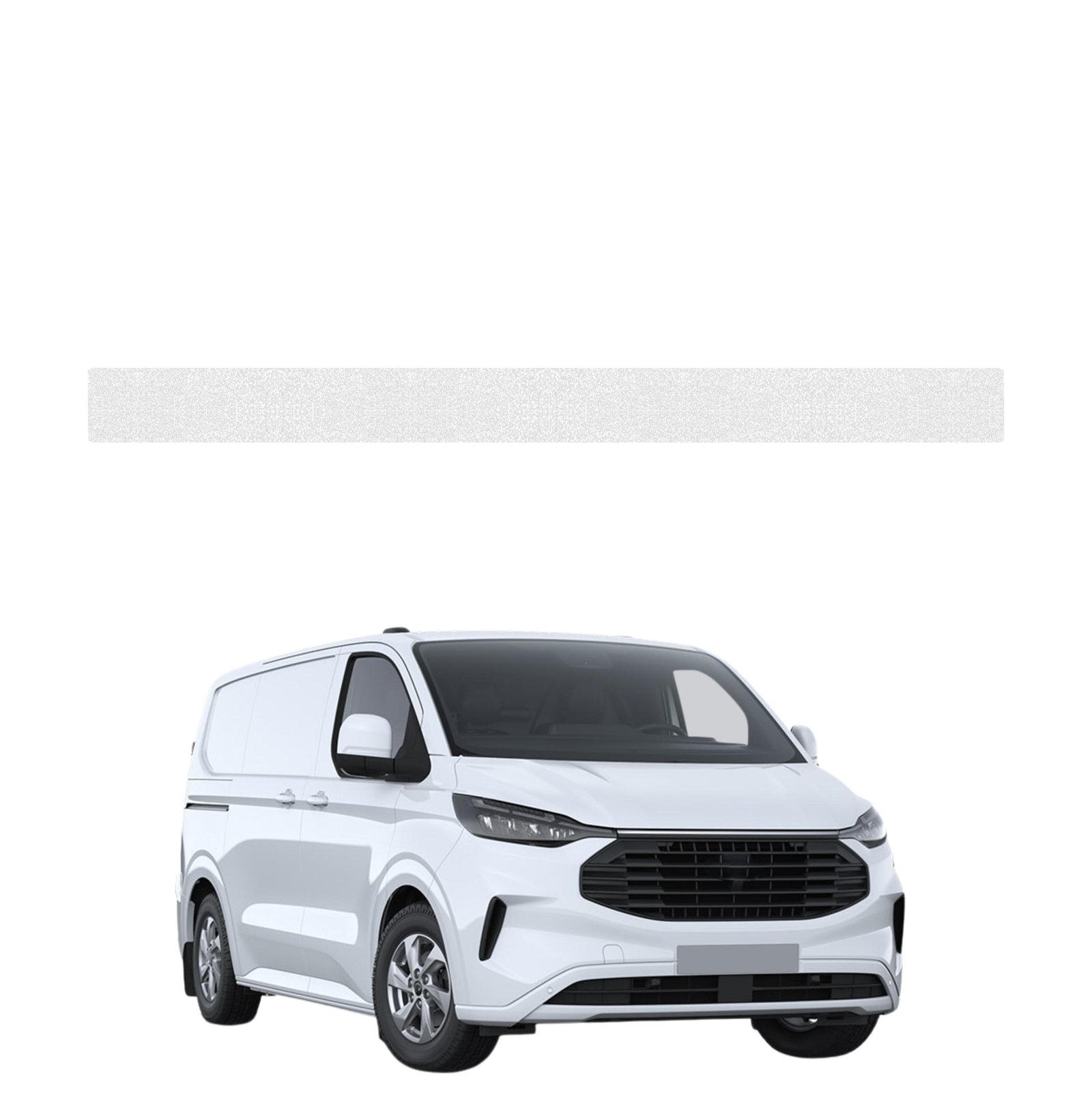 Bespalvė techninė apsauginė danga dešiniajam krovininių durų slenksčiui Ford Transit Custom (2022-2026) GRIZZ HeavyDuty Clear