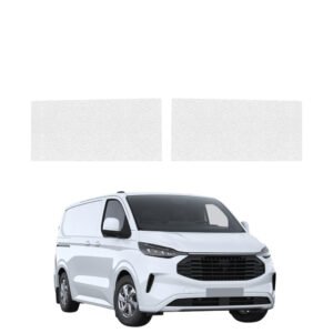 Komplektas 2w1 Bespalvė techninė apsauginė danga priekiniams slenksčiams Ford Transit Custom (2022-2026) GRIZZ HeavyDuty Clear